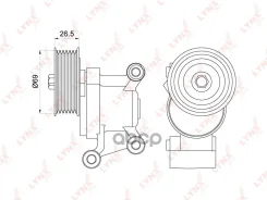 ���������� ������������� ����� Mazda 5 (CR19, CW) 1.8-2.3 05- / MT LYNXauto ���. PT3196 PT3196 ����