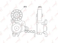 ���������� ������������� ����� Citroen C4/C5/C8 2.0 06- / Peugeot 307/407/607 1.8-2.2 04- LYNXauto ���. PT3230 PT3230 ����