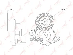 ���������� ������������� ����� MMC Outlander XL (CW6W, GF4W) 3.0 06- LYNXauto ���. PT3320 PT3320 ����