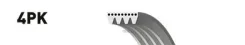 ������ ������������ FIAT Punto 1.6 94-97/ Mazda 323 C, F, S 1.3-1.8 91/ Suzuki Baleno 1.3, 1.6 95- Gates ���. 4PK1003 XF 48365 4PK1003 ����
