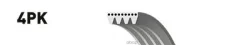 ������ ������������ Daihatsu Feroza 1.6 16V 88-/ FIAT Punto 1.1, 1.2 94-00 Gates ���. 4PK708 XF48342 4PK708 ����