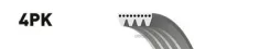 ������ ������������ LADA ��� 2108-099I 1.1,1.3, 1.5 8V - 12/98 Gates ���. 4PK698 XF48341 4PK698 ����