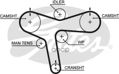 ������ ��� Mitsubishi Galant 6A13 96-00 Gates ���. 5515XS 77177x30 5515XS ����