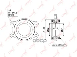 ��������� ������� ������ | �����/��� ����/��� | Audi A4 / A5 / A6 / A7 / A8 / Q5 07- [+ABS] LYNXauto ���. WB1002 WB1002 ����
