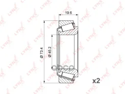 ��������� ������� ������ �-� 2��. | ����� | Mitsubishi Pajero (V2_W, V3_W, V4_W) 90-00 / L200 (K6_T, K7_T) 96-07 LYNXauto ���. WB1089 LYNXauto WB1089...