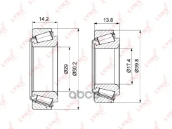 ��������� ��������� �-� 2 ��. | ��� | Audi 80 / 100 (B3, B4) 86-94 / Volkswagen Golf / Jetta / Passat 93-02 LYNXauto ���. WB1275 LYNXauto WB1275 ����