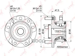 ������� ������ | ����� ����/��� | Toyota Corolla (_E15_, _E18_) 06- / RAV4 (_A3_, _A4_) 05- LYNXauto ���. WH1012 WH1012 ����