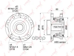 ������� ������ | ����� ����/��� | BMW X5 (E70, F15) 06- / X6 (E71, E72, F16) 07- [+ABS] LYNXauto ���. WH1017 LYNXauto WH1017 ����