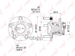 ������� ������ | ��� ����/��� | Mitsubishi Lancer (CY_) 07-14 / Outlander XL (CW_W) 06-13 / ASX (GA_W) 10-14 2WD LYNXauto ���. WH1026 WH1026 ����