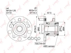 ������� ������ | ��� ����/��� | Lexus GS (_S19_) 05-12 / IS (_E2_) 05-13 / Crown 12- LYNXauto ���. WH1063 WH1063 ����