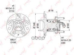 ������� ������ | ��� ����/��� | Opel Astra H 04-10 LYNXauto ���. WH1143 LYNXauto WH1143 ����