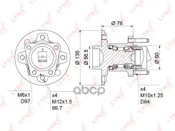 ������� ������ | ��� ����/��� | Opel Astra F / Astra G 91-05 / Meriva 04-10 / Vectra B 95-02 LYNXauto ���. WH1171 LYNXauto WH1171 ����