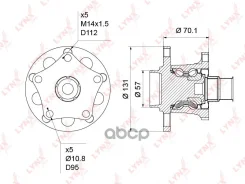 ������� ������ | ��� ����/��� | Audi A6 (4A/C4,4B/C5) 94-05 / Volkswagen Passat (3B2,3B3) 96-05 LYNXauto ���. WH1222 LYNXauto WH1222 ����