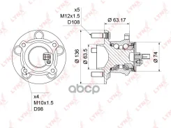 ������� ������ | ��� ����/��� | Ford Focus 05-11 / Focus C-MAX 03-10 LYNXauto ���. WH1225 WH1225 ����