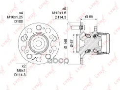 ������� ������ | ��� ����/��� | Kia Sportage (SL) 10- / Optima 12- / Hyundai IX35 10- / i40 (CW, VF) 11- LYNXauto ���. WH1207 LYNXauto WH1207 ����