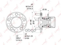 ������� ������ | ��� ����/��� | Kia Ceed (ED) 07-12 / Hyundai I30 (FD, GD) 07- LYNXauto ���. WH1240 LYNXauto WH1240 ����