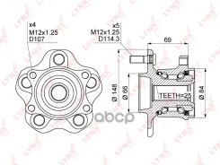 ������� ������ | ��� ����/��� | Nissan X-Trail (_T31) 07-15 / Qashqai (J10E) 07-13 / Juke (_F15) 10- LYNXauto ���. WH1356 WH1356 ����
