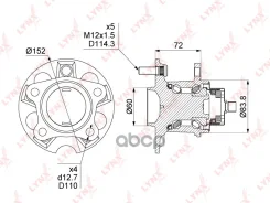 ������� ������ | ��� ���� | Toyota Harrier (_U35) 03-08 / Highlander (_U25) 03-07 / Lexus RX (_U35) 03-08 [+ABS] LYNXauto ���. WH1502 WH1502 ����