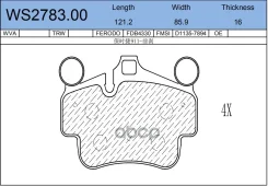 ������� ��������� �������� | ����� | Porsche 911 3.6/Boxster/Cayman 2.9 04 Jeenice ���. WS278300 WS278300 ����