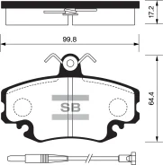������� ��������� Renault Logan 04-/Sandero 08-/CLIO 91- �������� ��� ������� SP1243 Sangsin Brake SP1243 SP1243 ����