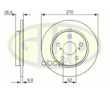 ���� ��������� | ��� | Toyota Auris 07- �� ���� 270X10 G. U. D ���. GDB110337 GDB110337 ����