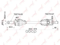 ������ � ����� | ����� ���| Hyundai Solaris 1.4-1.6 10 - / KIA RIO 1.4-1.6 10- / + ABS / 6AT / = FR LH LYNXauto ���. CD1064A CD1064A ����