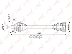 ������ � ����� | ����� ��� | Skoda Octavia II 1.6FSI 04- / Volkswagen Jetta VI (162) 1.6 11- / MT / = FR LH LYNXauto ���. CD1132 CD1132 ����