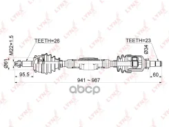 ������ � ����� | ����� ���� | Toyota Corolla (_E15_) 1.33-1.6 07- / AT / = FR RH LYNXauto ���. CD1153 CD1153 ����