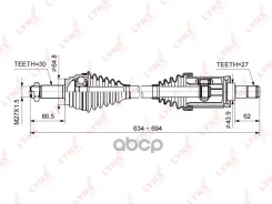 ������ � ����� | ����� ��� | BMW X5 (E70) 3.0-4.8 2006-, X6 (E71, E72) 3.0 - 5.0 2008 - LYNXauto ���. CD1423 CD1423 ����