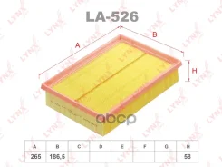 ������ ��������� Lexus RX450 15- / LFA 10-12 LYNXauto ���. LA526 LA526 ����