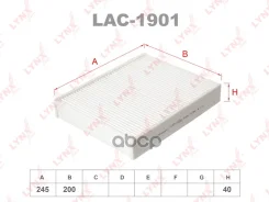 ������ ������ BMW 1 (F20/F21) 11-/ 3 (F30/F31) 12- LYNXauto ���. LAC1901 LAC1901 ����