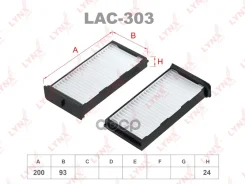 ������ ������ (2��) MMC Pajero MINI, Minica 98 LYNXauto ���. LAC303 LYNXauto LAC303 ����