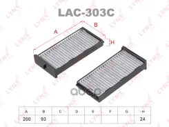 ������ �������� �������� (�������� 2 ��. ) Mitsubishi Pajero Pinin 99-07 LYNXauto ���. LAC303C LAC303C ����