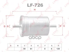 ������ ��������� Hyundai Santa Fe I 2.4 01-06 LYNXauto ���. LF726 LF726 ����