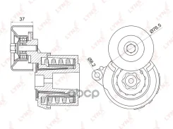 ���������� ����� ��������� ������������ Honda Accord VIII 2.4 08 LYNXauto ���. PT3015 PT3015 ����