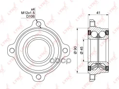 ������� ������ | ��� ����/��� | BMW 5 (E60) 04-10 / BMW 7 (E65) 01- / X5 (E53) 00-06 LYNXauto ���. WB1472 WB1472 ����