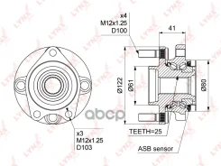 ������� ������ | ����� ����/��� | 4*100 Nissan Tiida (_C11) 05-11 / Bluebird Sylphy (G11) 05-09 / Cube (Z12) 09- / Wingroad (Y12) 05- [+ABS] LYNXauto...