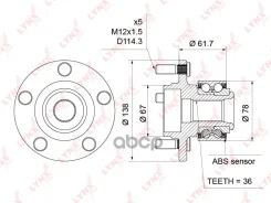 ������� ������ | ����� ����/��� | Mazda 3 / Axela (BK_) 03-09 LYNXauto ���. WH1200 WH1200 ����