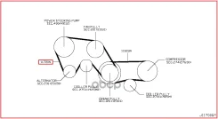 ������ ������������ 6PK1148 | ����� | VQ35DE Infiniti FX35 S50 2006- Nissan ���. 117204P10A 117204P10A ����