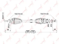 ������ � ����� | ����� ����| Renault Duster 1.6 11- / 2WD / MT / = FR RH LYNXauto ���. CD1020 CD1020 ����