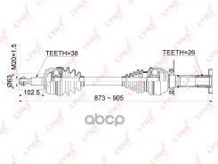 ������ � ����� | ����� ���� | VW Multivan V / Transporter V (03-) 2.0TDI, 2.5TDI [MT] (FR RH) LYNXauto ���. CD1164 CD1164 ����