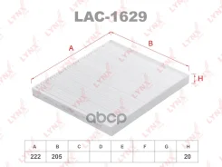 ������ �������� Chery Fora 07-10, Great WALL Hover H1 04-10 / Hover H5 11-16 LYNXauto ���. LAC1629 LYNXauto LAC1629 ����