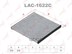 ������ �������� �������� Geely Mk 11-15, FAW Vita 08-10 LYNXauto ���. LAC1622C LAC1622C ����