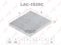 ������ �������� �������� Chery Fora 07-10, Great WALL Hover H1 04-10 / Hover H5 11-16 LYNXauto ���. LAC1629C LYNXauto LAC1629C ����