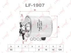 ������ ��������� dCi: Nissan Murano 10- / Qashqai 07- / X-Trail (T31) 07- (without water sensor) LYNXauto ���. LF1907 LF1907 ����