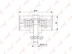 ����� �������� ����� ��� Chrysler, JEEP, LDV Voyager, Cherokee, Maxus 00-09 LYNXauto ���. PB3142 LYNXauto PB3142 ����