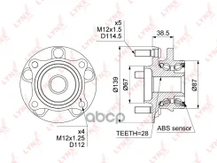 ������� ������ | ����� ����/��� | Mitsubishi Grandis (NA_W) 03-10 / Lancer Evolution X (CZ4A) 07-14 [+ABS] LYNXauto ���. WH1025 LYNXauto WH1025 ����