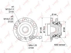 ������� ������ | ����� ����/��� | BMW 5 (F07, F10, F11, F13) 09- / BMW 7 (F01, F02, F03, F04) 08- / X3 (F25) 10- LYNXauto ���. WH1312 WH1312 ����