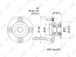 ������� ������ | ��� ����/��� | Nissan Almera (N16) 00-06 / Sunny (B15) 98-04 / March / Micra (_K11) 92-02 LYNXauto ���. WH1459 WH1459 ����