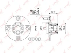������� ������ | ��� ����/��� | Nissan Almera (B10) 06-12 [-ABS] LYNXauto ���. WH1457 LYNXauto WH1457 ����